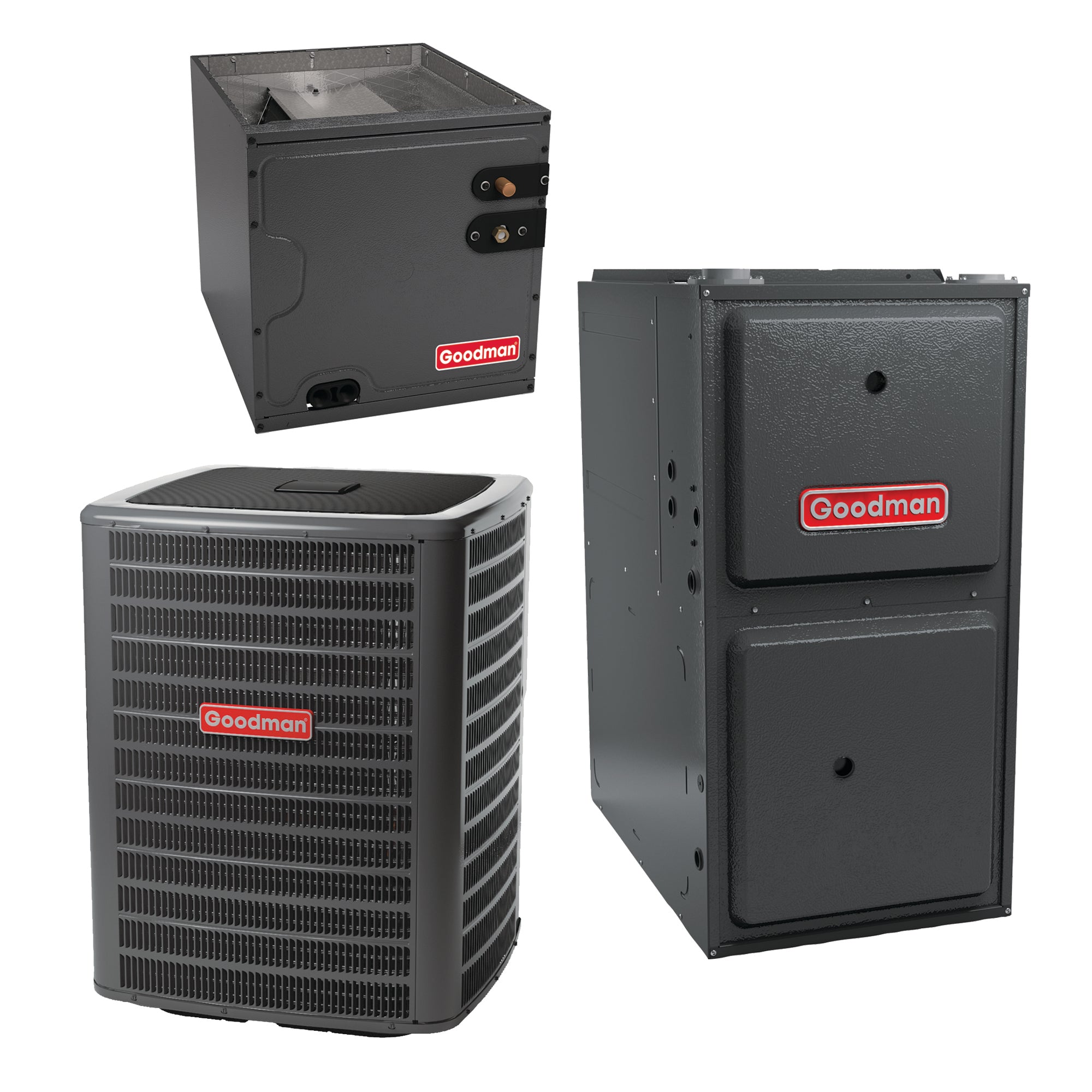 Goodman 3 Ton 18 Seer 80,000 Btu 96% Afue Dual Fuel System