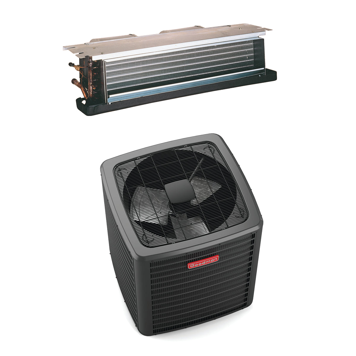 Goodman 2.5 Ton 14.3 Seer Heat Pump System (Ceiling Mounted - 10Kw Heat)