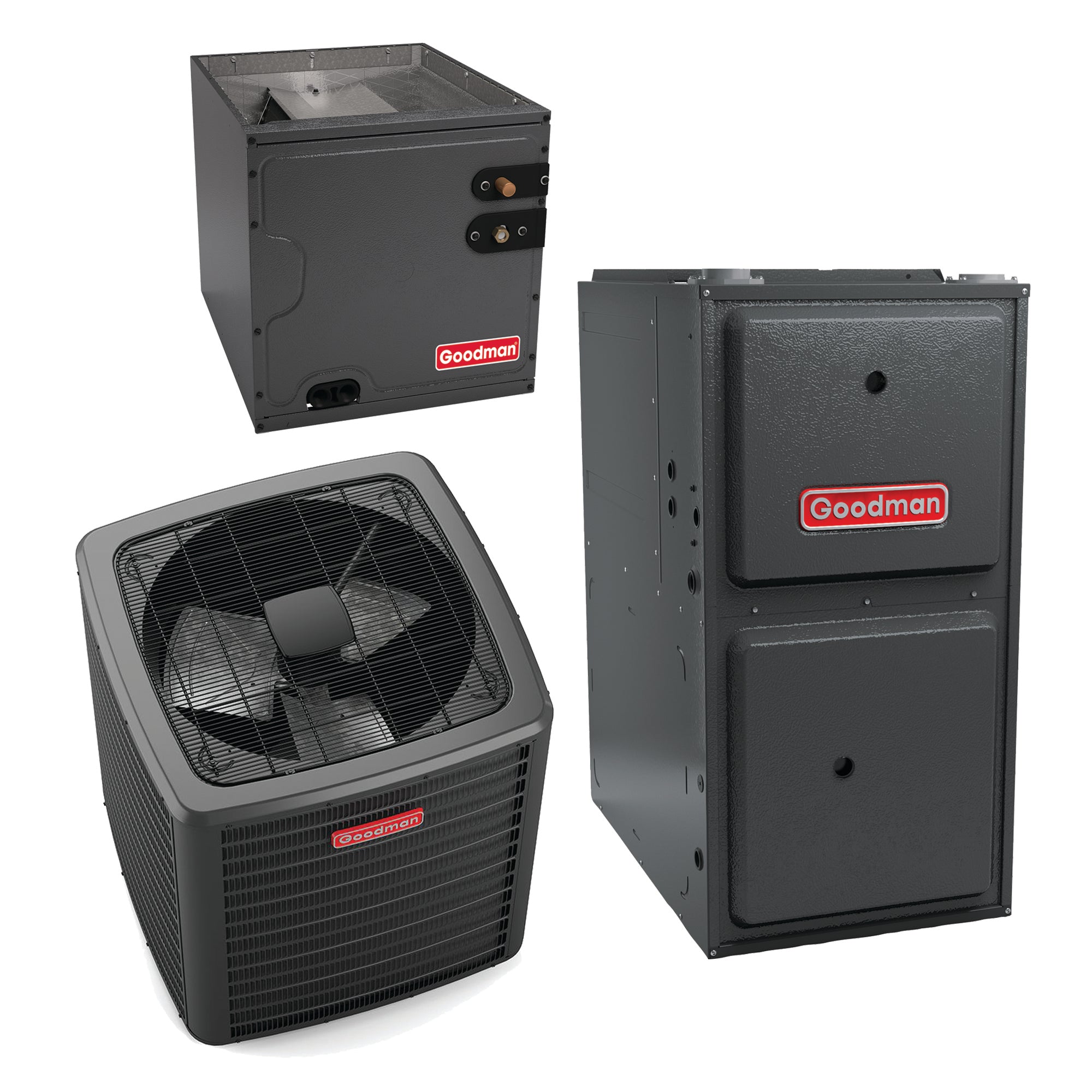 Goodman 3 Ton 14.3 SEER2 80,000 Btu 92% Afue Dual Fuel System (9-Speed Motor)