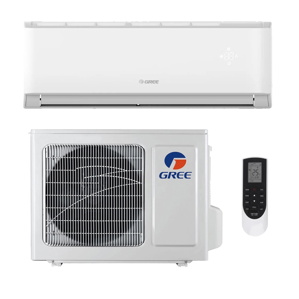 Gree 9,000 Btu 19.5 SEER2 Livo Single Zone Ductless Mini Split Heat Pump System Livo