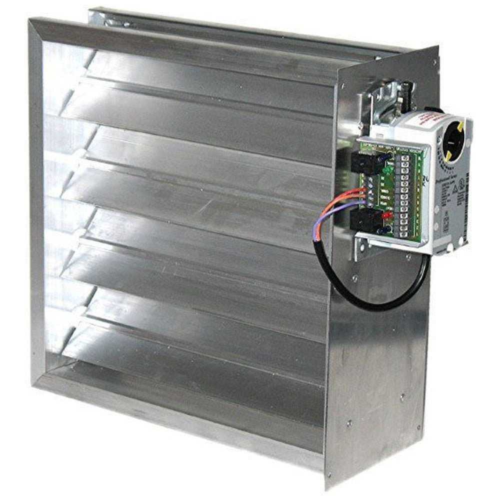 iO HVAC Controls ZD Series Rectangular Zone Damper with Bypass Motor