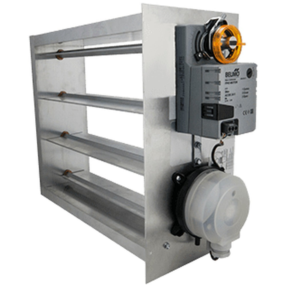 iO HVAC Controls EB Series Rectangular Electronic Bypass Damper