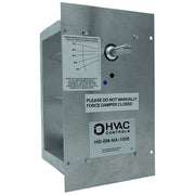 iO HVAC Controls HD-BM-NA Series Rectangular Non-Standard Zone Damper with Bypass Motor
