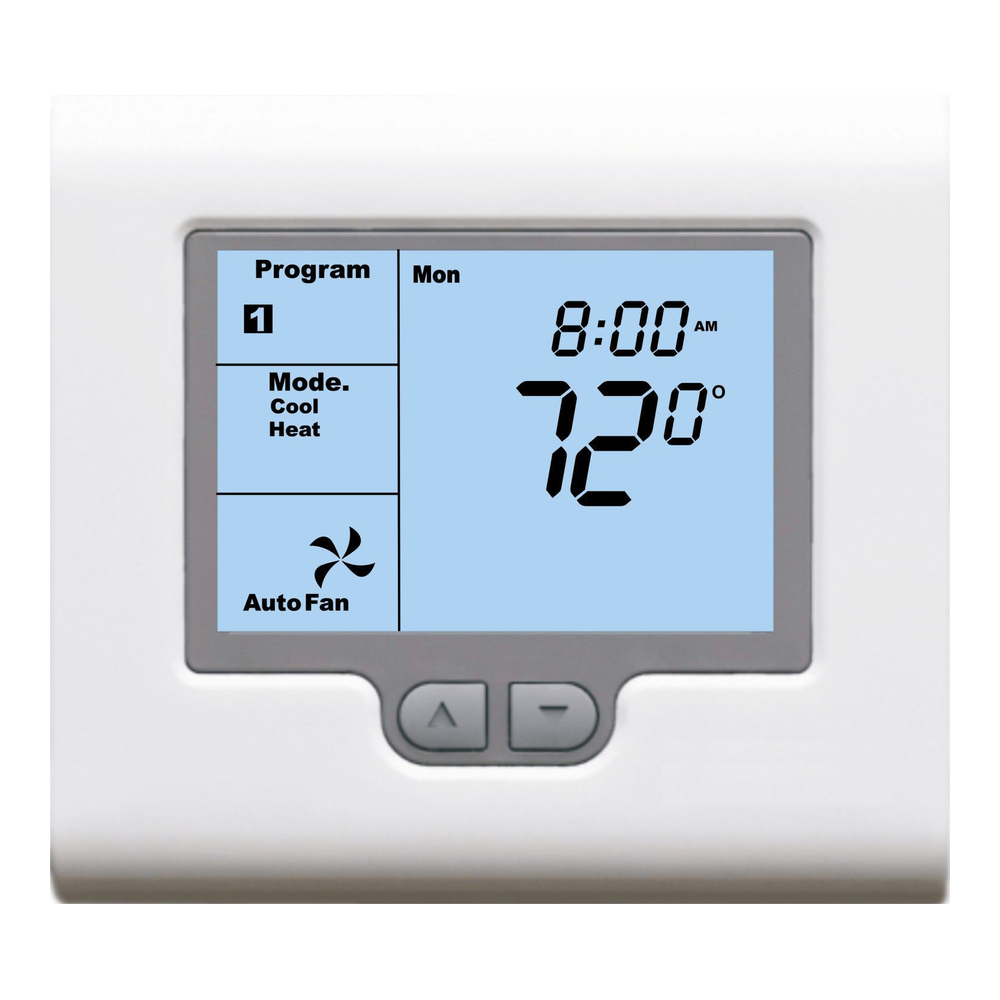 iO HVAC Controls T-32-P Universal 7-Day Programmable Thermostat, 3H/2C, Version 3.1