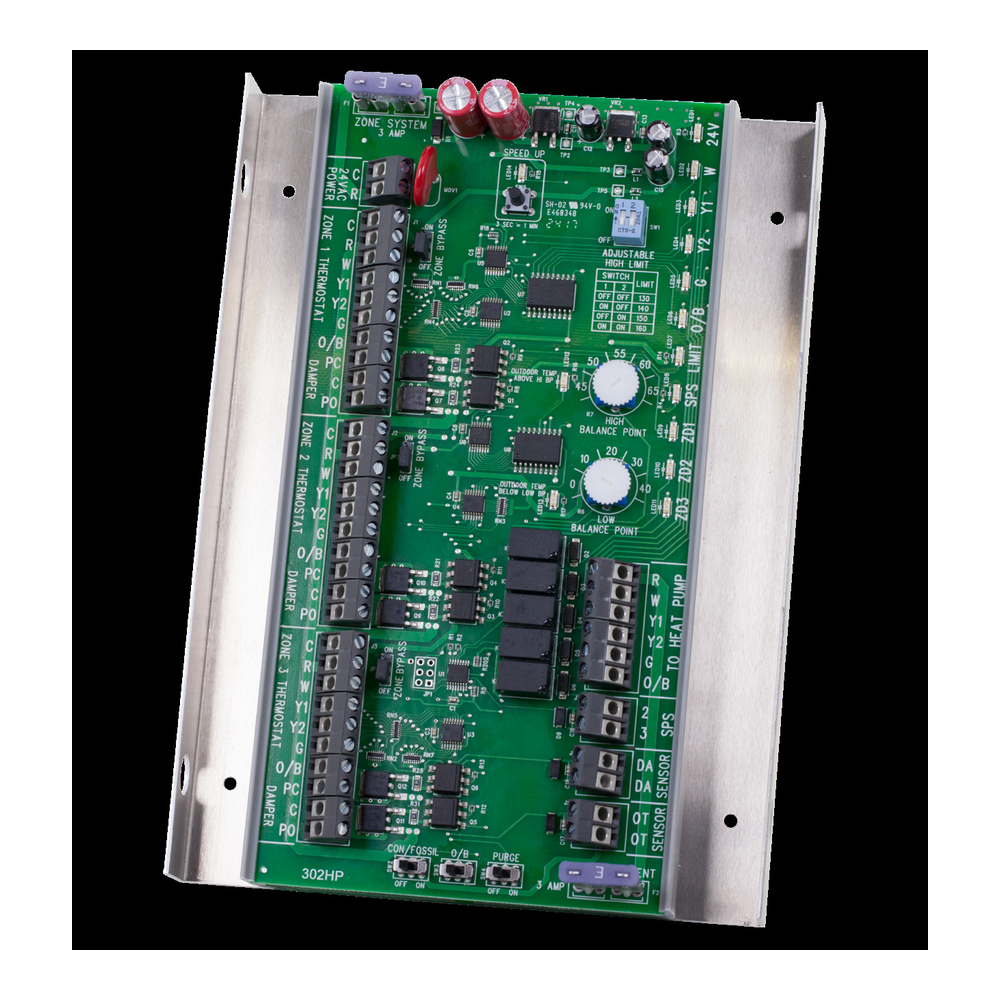 iO HVAC Controls ZP2-HC-ESP-KIT 2-Zone 1H/1C Control Panel Kit with ESP
