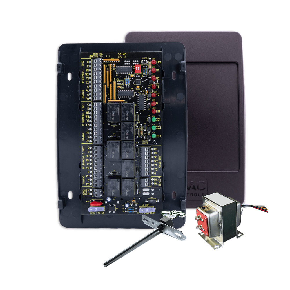 iO HVAC Controls ZP3-HCMS 3-Zone Multi-Stage 2H/2C Zone Panel