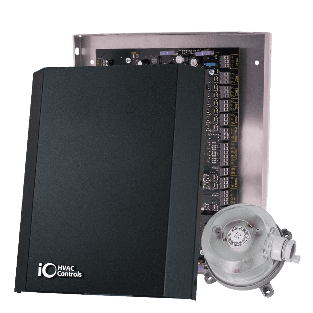 iO HVAC Controls ZP4-ESP-FAV 4-Zone ESP Panel W/ Built-In Ventilation Control