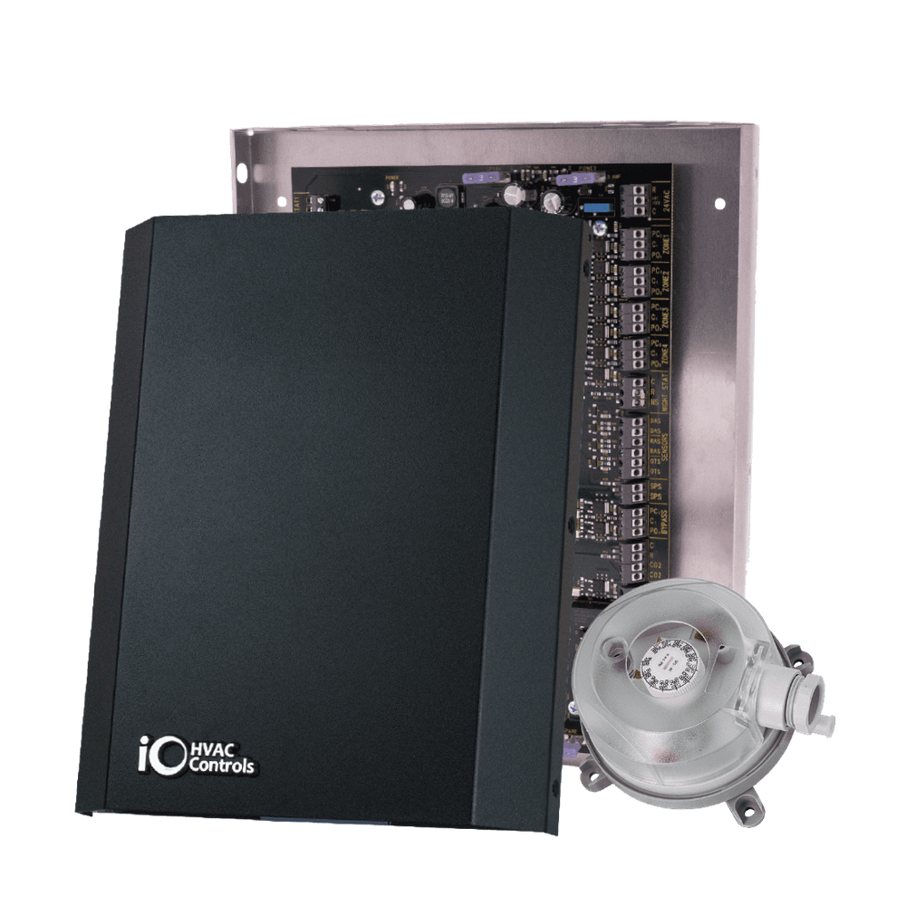 iO HVAC Controls ZP4-ESP-FAV 4-Zone ESP Panel W/ Built-In Ventilation Control