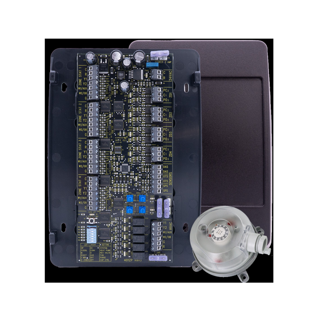 iO HVAC Controls ZP4-ESP-FAV 4-Zone ESP Panel W/ Built-In Ventilation Control