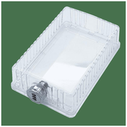 iO HVAC Controls Clear Universal Thermostat Cover Guard With Combination Lock Box, Thermostat Guard For Residential, Hotel, Business, 9" x 5.95" x 2.65"