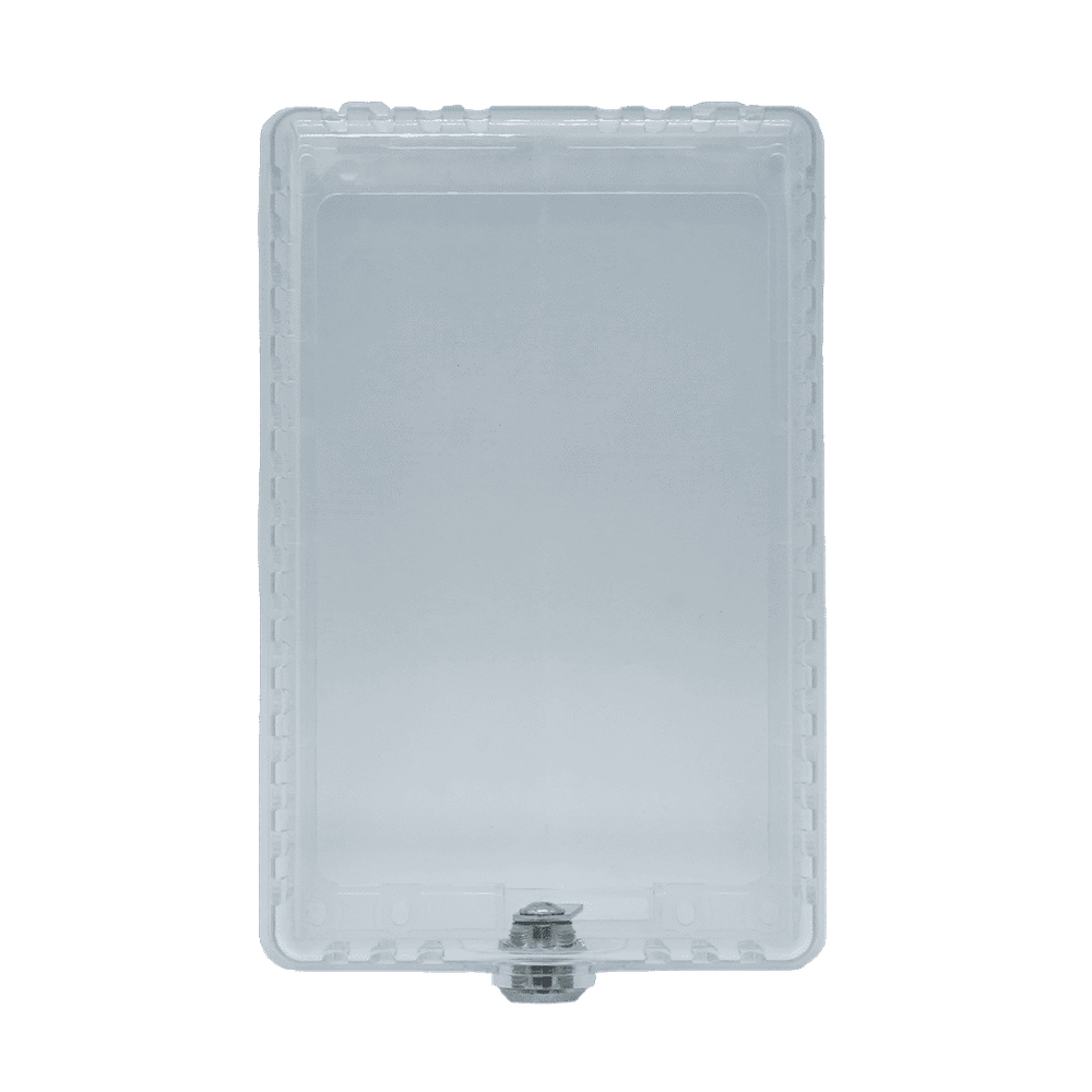 iO HVAC Controls Clear Universal Thermostat Cover Guard With Key Lock Box, Thermostat Guard For Residential, Hotel, Business, 9" x 5.95" x 2.65"
