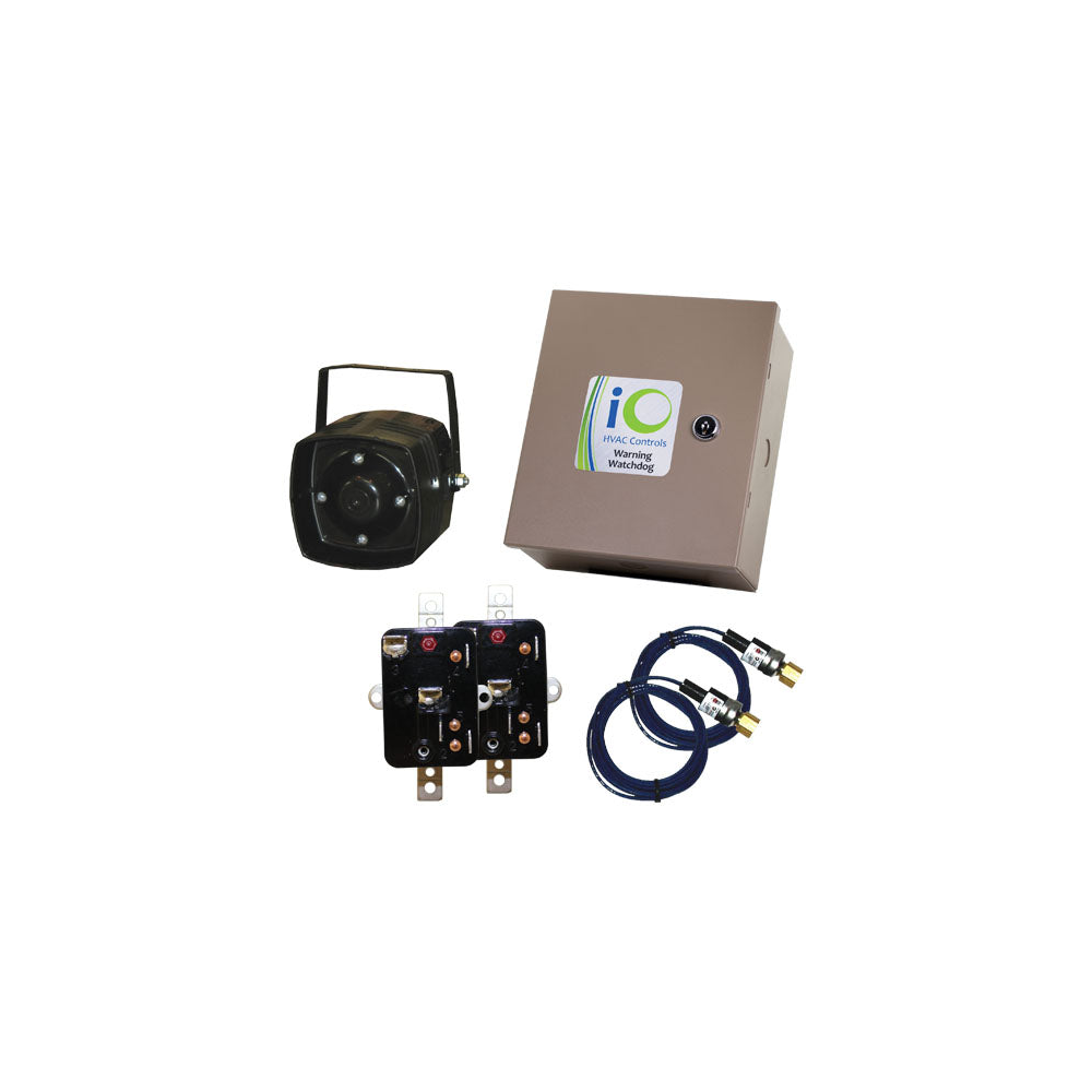 iO HVAC Controls iO-WW2 Warning Watchdog Logic Panel with 2 WW-R-240, 2 WW-PC