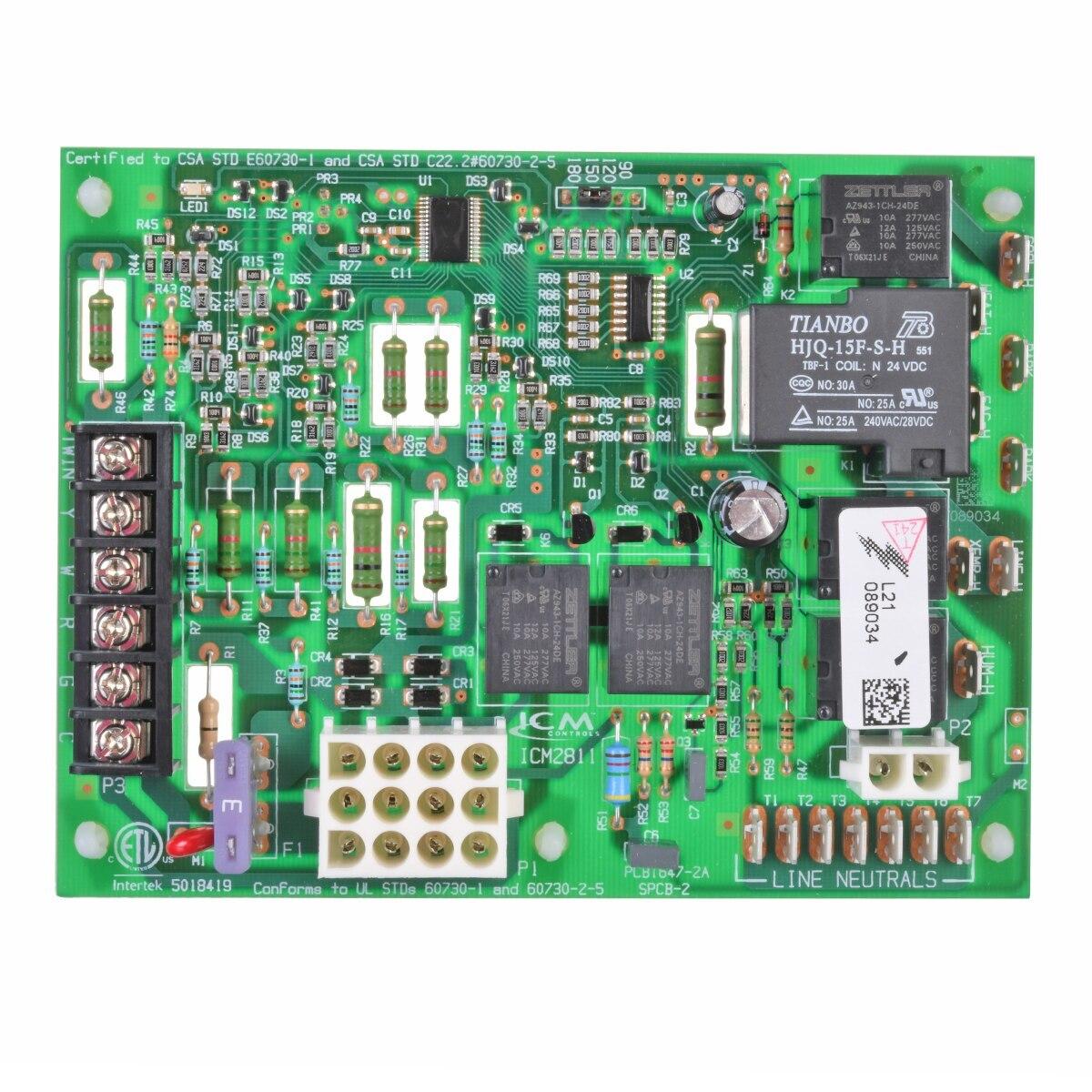 Rheem Furnace Control Board - 24,120,230 VAC - ICM2805A