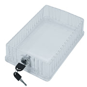 iO HVAC Controls Clear Universal Thermostat Cover Guard With Key Lock Box, Thermostat Guard For Residential, Hotel, Business, 9" x 8.5" x 2.5"