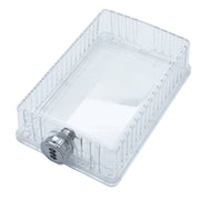 iO HVAC Controls Clear Universal Thermostat Cover Guard With Combination Lock Box, Thermostat Guard For Residential, Hotel, Business, 9" x 8.5" x 2.5"