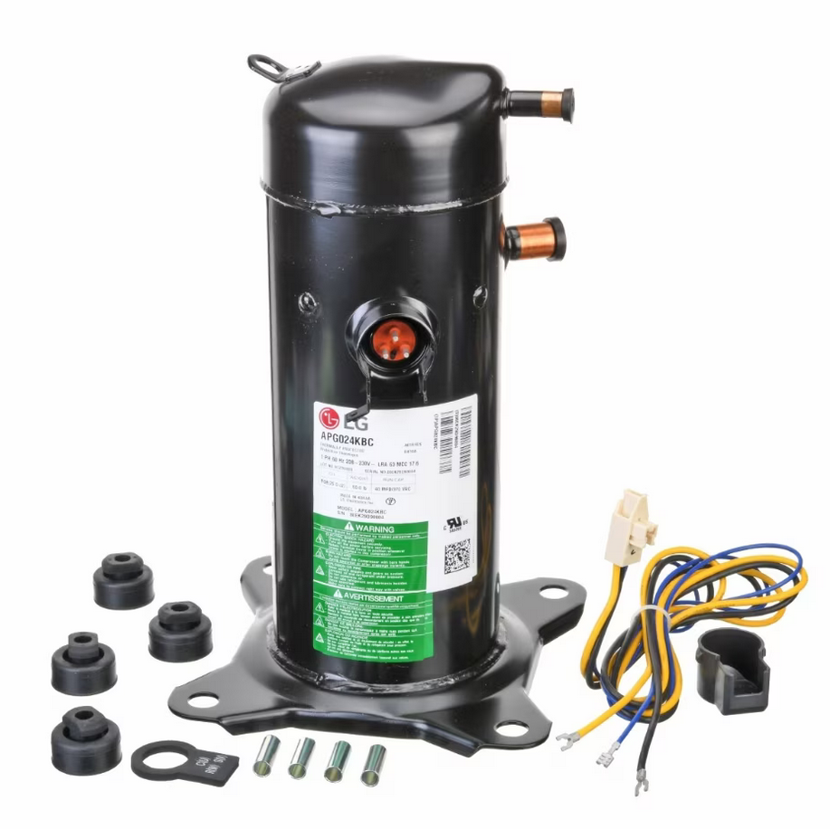 LG Scroll Compressor - 25,000 BTU/HR, 208/230V, 1-Phase, R-410A - 55-107225-211