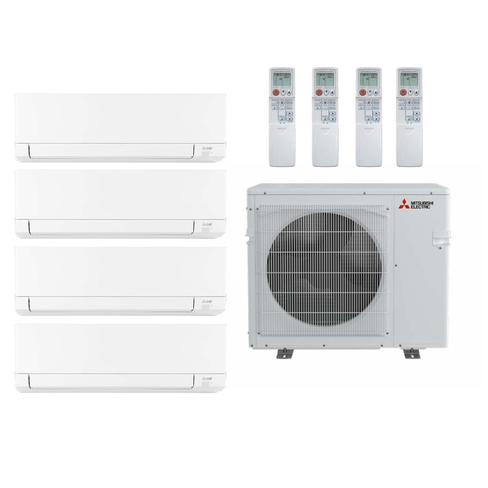 Mitsubishi 4-Zone Ductless Mini Split Heat Pump System