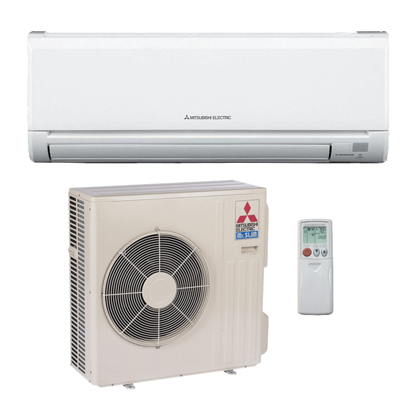 18,000 Btu 18 Seer Mitsubishi Single Zone Ductless Mini Split Heat Pump System