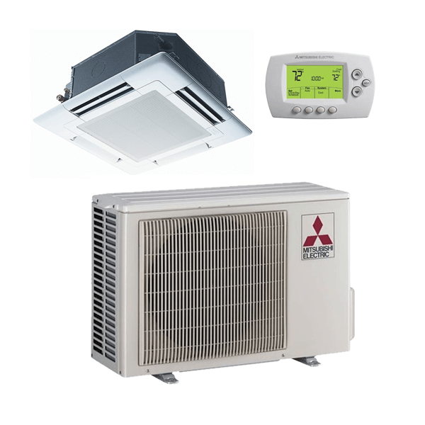 36,000 Btu 17 Seer Mitsubishi Single Zone Ductless Mini Split Heat Pump System