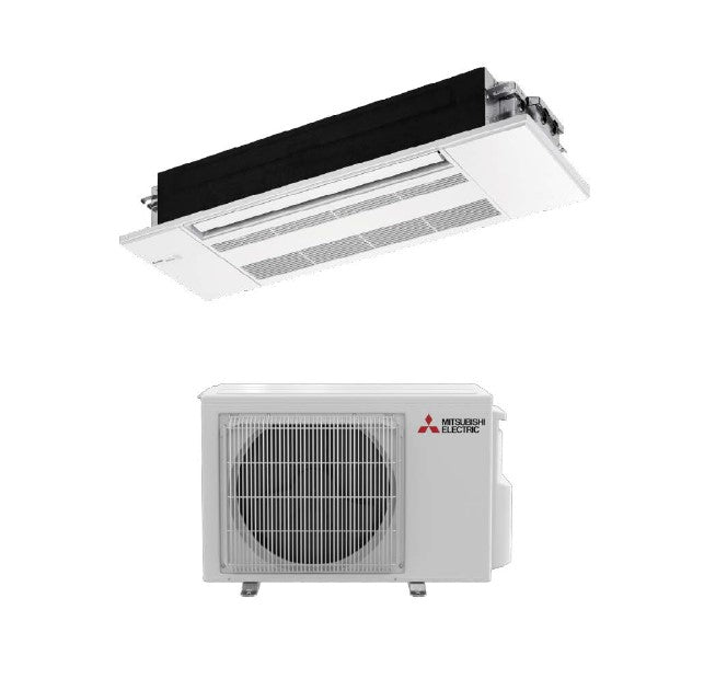 Mitsubishi 9,000 Btu R-454B 20.9 SEER2 Single Zone One-Way Cassette Mini Split Heat Pump System