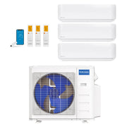 MRCOOL 27,000 Btu 23 SEER2 DIY 5th Gen 3-Zone Ductless Mini Split System - 6K-12K-12K