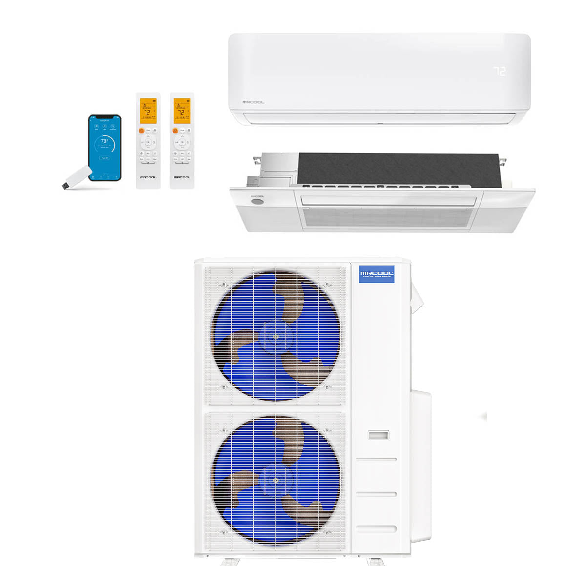 MRCOOL 48,000 Btu 21.8 SEER2 DIY 5th Gen 6-Zone Ductless Mini Split Heat Pump Condenser (Build-Your-Own System)