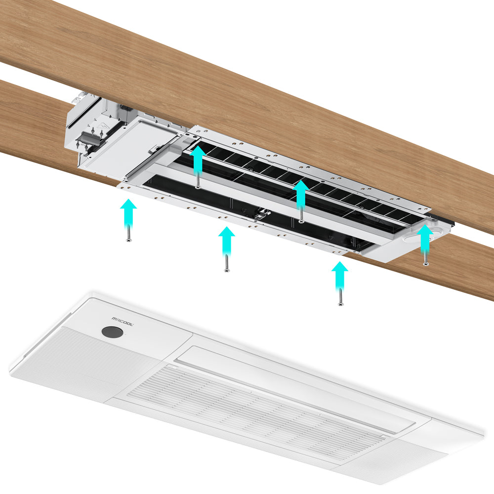 MRCOOL 36,000 Btu 23 SEER2 DIY 5th Gen 3-Zone Ductless Mini Split System with 1-Way Ceiling Cassette - 6K-9K-9K