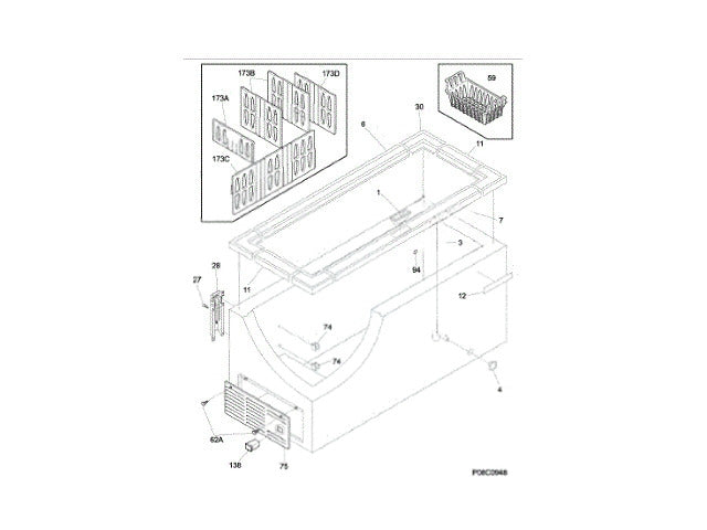 Frigidaire Freezer Panel-Access 216034305