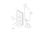Frigidaire Freezer Outer Door Panel 216564214