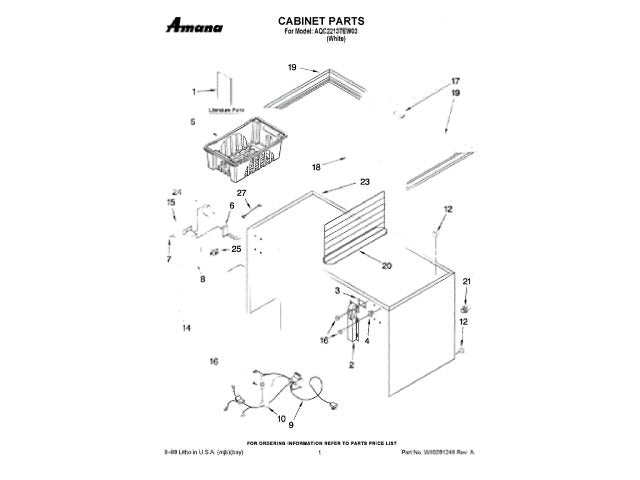Whirlpool Freezer Wire 8210324