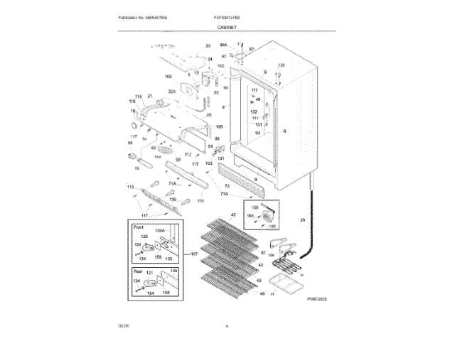 Frigidaire Freezer Kickplate Grill 297071200