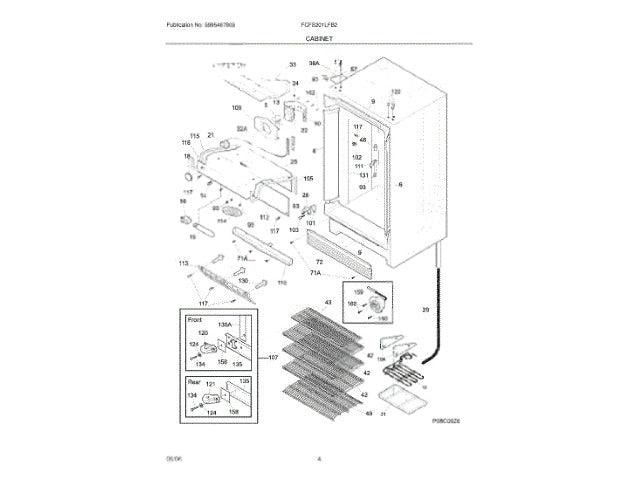 Frigidaire Freezer Castor Kit 297086602
