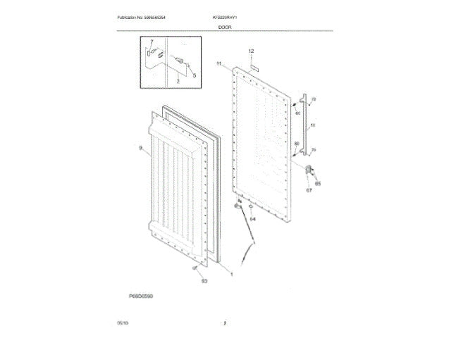 Frigidaire Freezer Name Plate 297146600