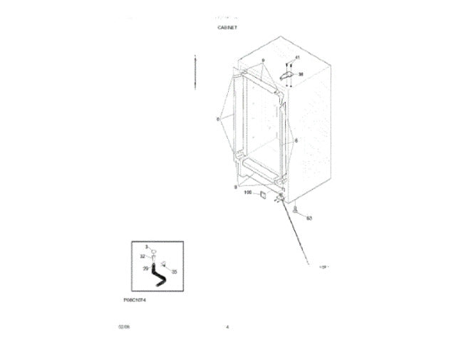Frigidaire Freezer Screw 5304460604