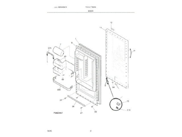 Frigidaire Freezer Screw 5304460608