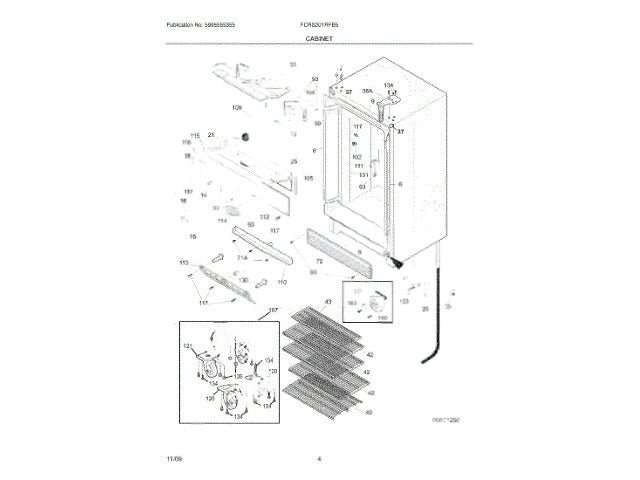 Frigidaire Freezer Hinge-Top 297215900