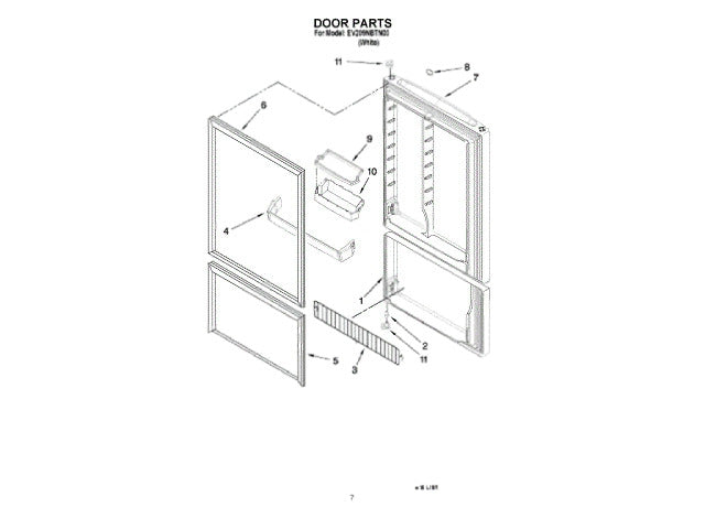 Whirlpool Freezer Hing-Bushg W10207408