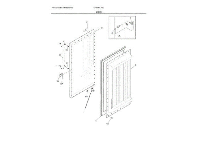 Frigidaire Freezer Screw Driver 297167000