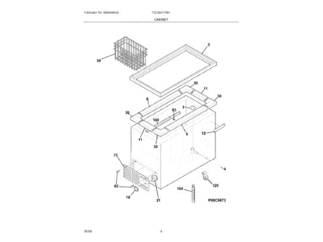 Frigidaire Freezer Basket 297118401