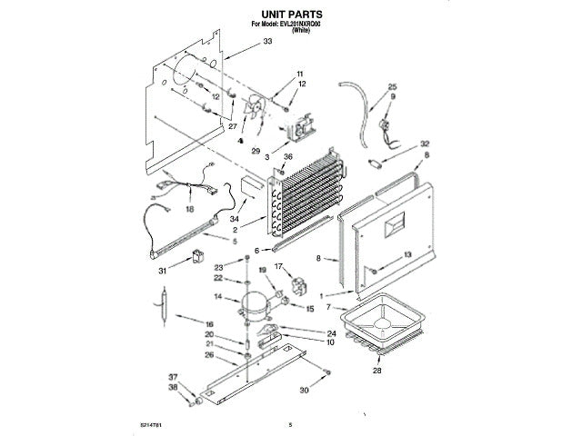 Whirlpool Freezer Block-Evap 1-80252-101