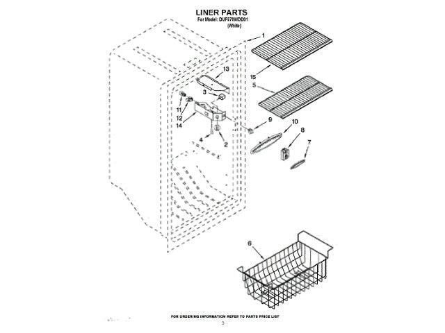 Whirlpool Freezer Diffuser 4-82556-002