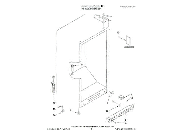 Whirlpool Freezer Grille 4-80502-116