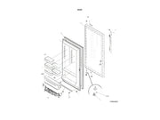 Frigidaire Freezer Outer Door Panel 297352904