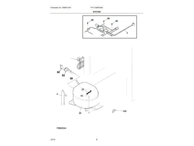 Frigidaire Freezer Compressor Kit C9 5304499438