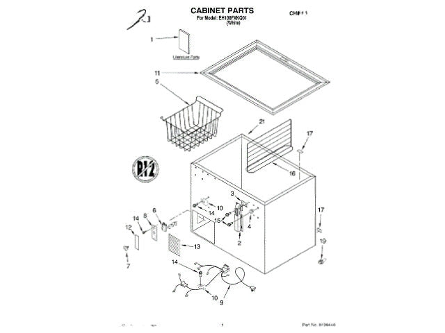 Whirlpool Freezer Adaptor-Defrost Drain-Chests W11663505
