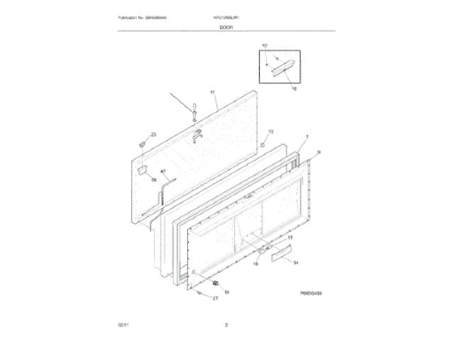 Frigidaire Freezer Panel-Lid 216129822