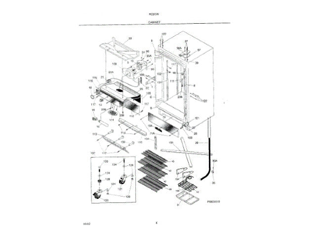 Frigidaire Freezer Spacer-Hinge, Top 216335500