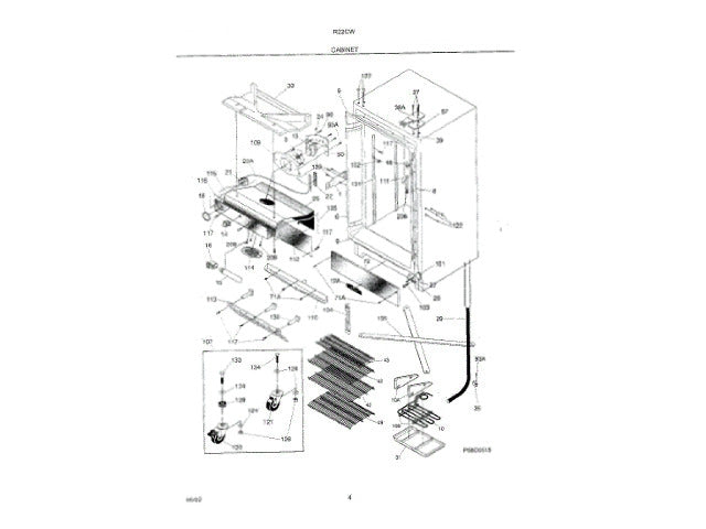 Frigidaire Freezer Plate-Hinge, Tapping 216335700