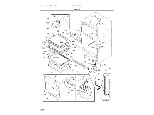 Frigidaire Freezer Screw, Ab , 8-18X.500 216504500