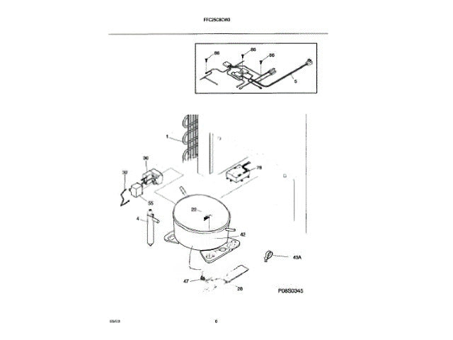 Frigidaire Freezer External Condenser (service Replacement Part Only-Not or 5300300173